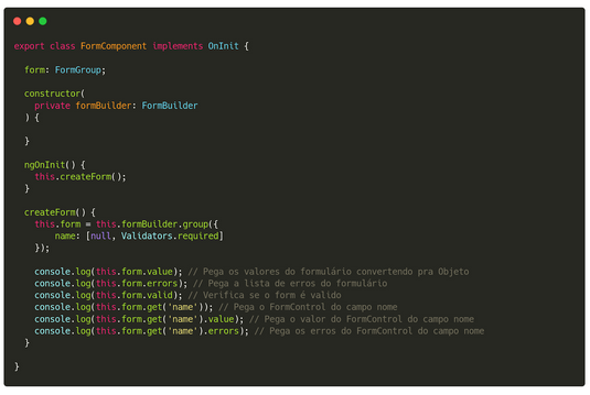 Validações padrão