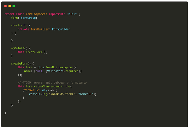 Validações padrão