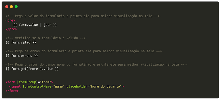 Validações padrão