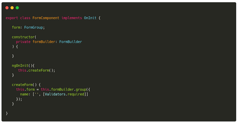 Validações padrão